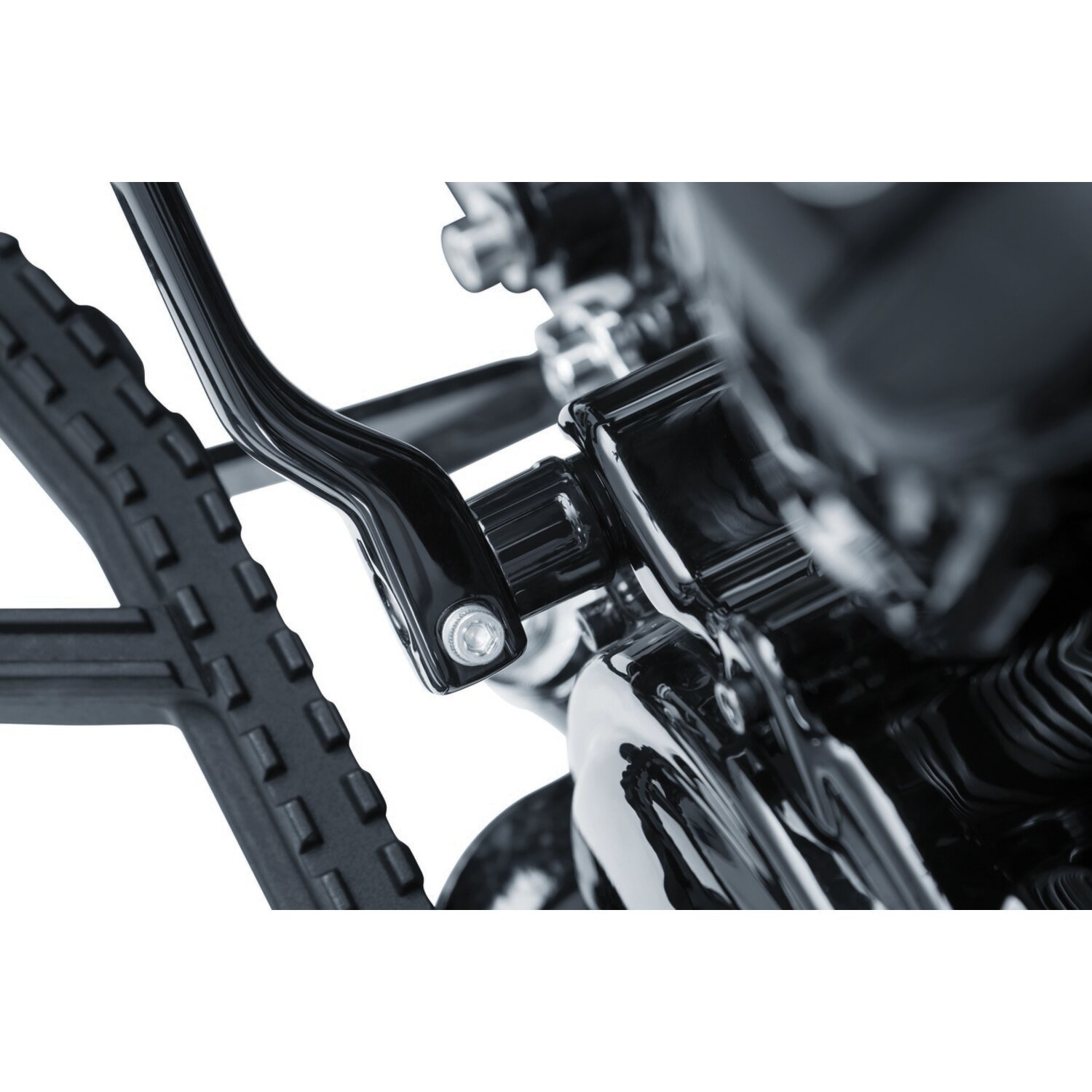 Kuryakyn, Precision™ heel shift eliminator, Black, Gloss