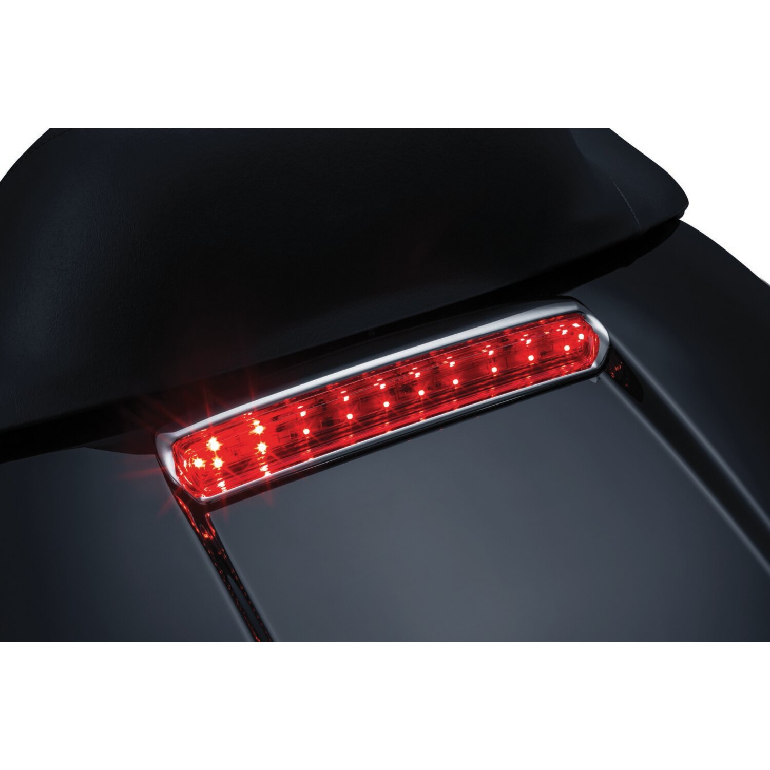 Kuryakyn, Tour-Pak® lid, light White, Chrome