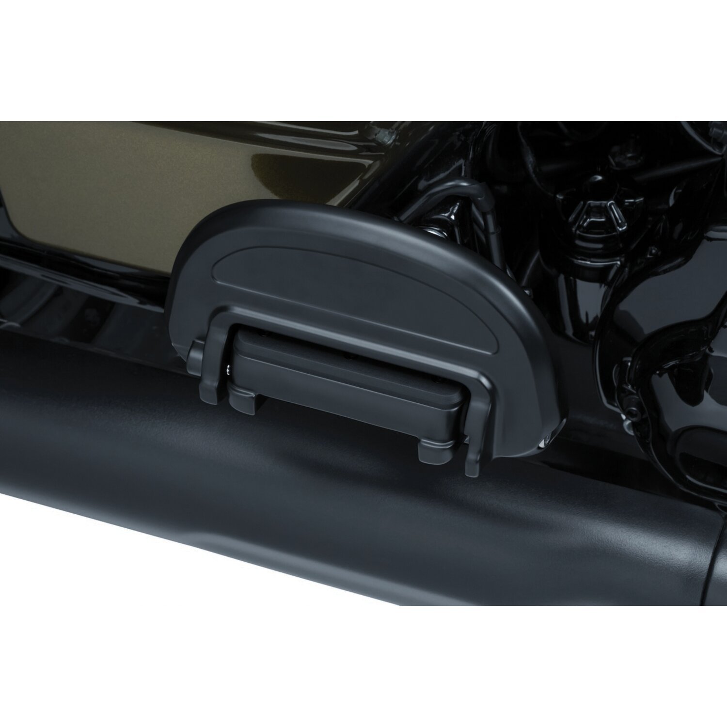 Kuryakyn, Heavy industry folding floorboards, Black, Satin