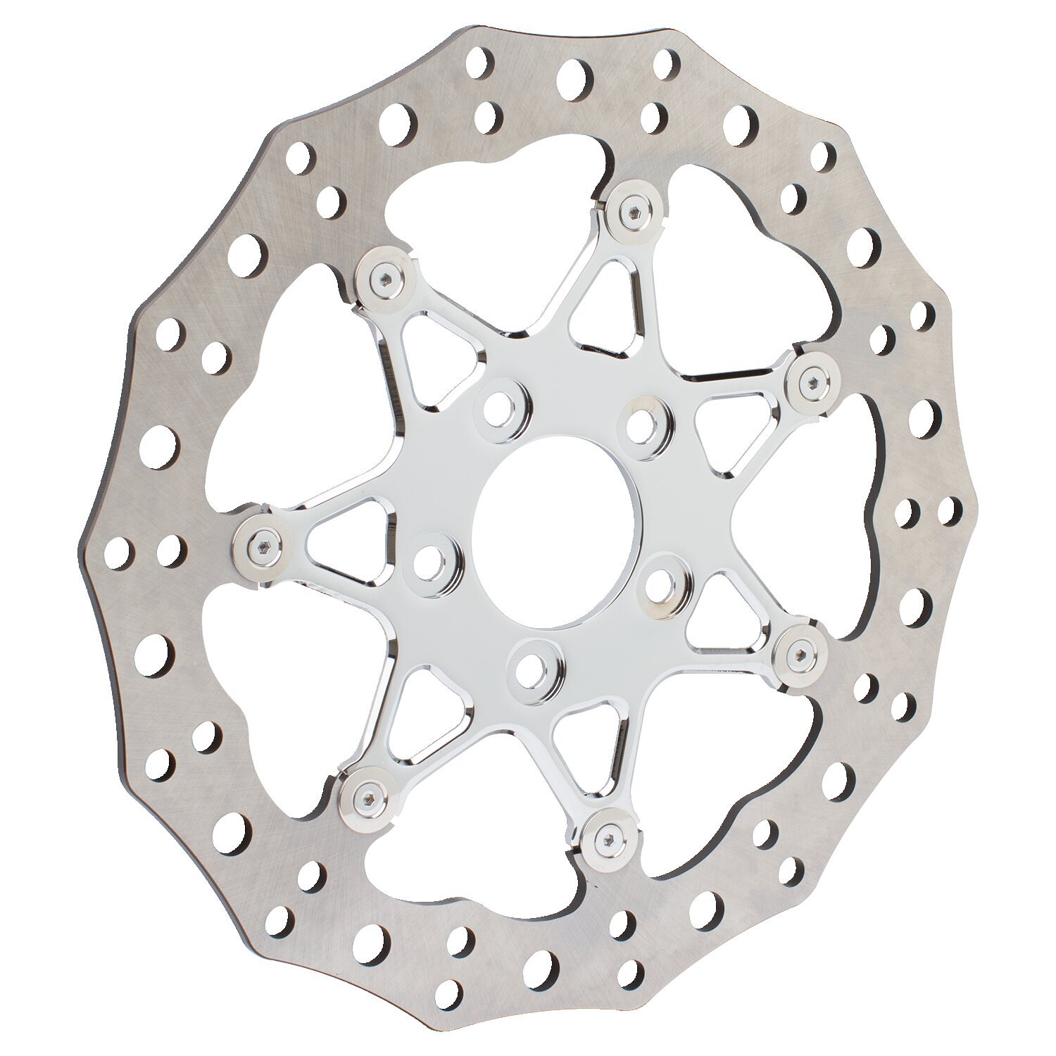Arlen Ness, 11.8" procross brake rotor front/rear, Chrome