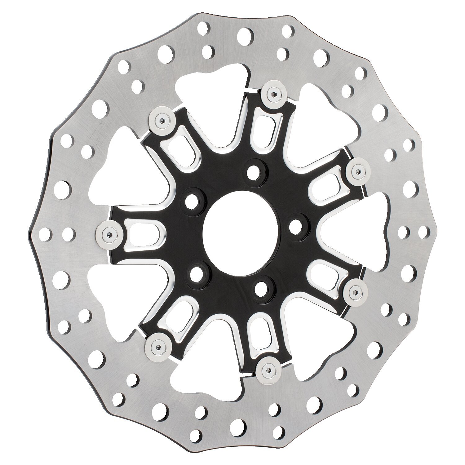 Arlen Ness, 11.8" 7-valve brake rotor front/rear, Black