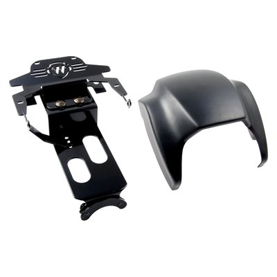 Gloss black finish. Lowers the headlamp with the included steel headlamp bracket for a longer, lower and faster look. Manufactured from ABS plastic that is 5-axis precision CNC machined for a perfect fit. No modification to wiring, cables or anything else is required. This comes with approval.
Note: Check your local MCS dealer or the MCS sales department for exact type of approval and validity on bike model and years on the test report.