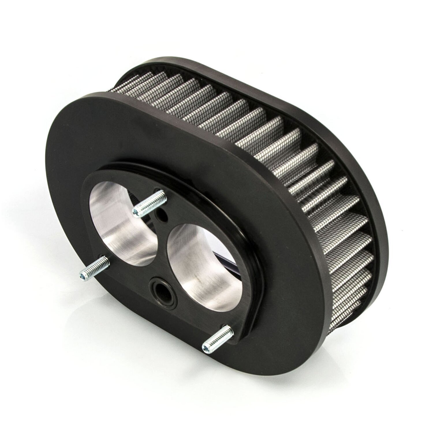 Free Spirits, Street Rod Hi Flow air cleaner kit, Black, Polished