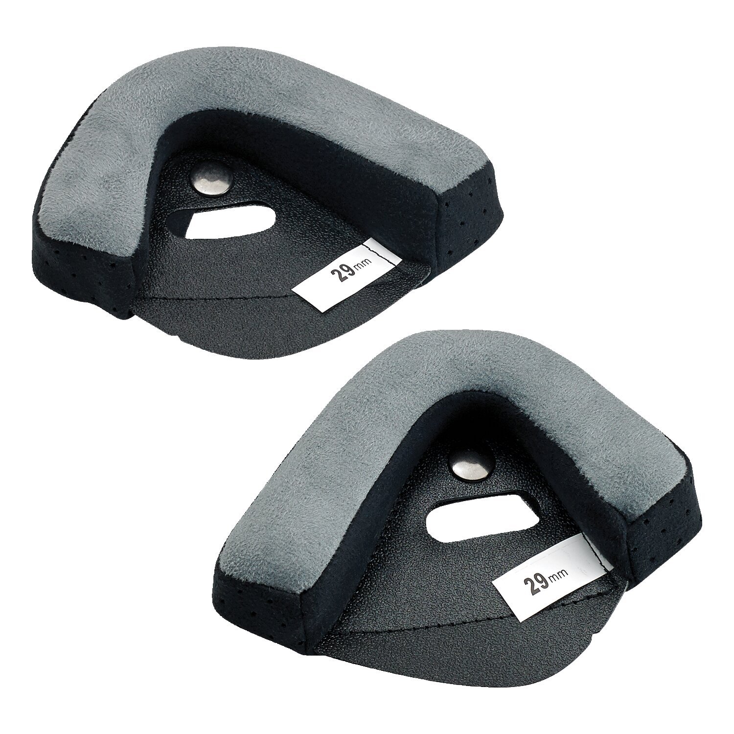 Biltwell Bonanza cheek pad set - 16mm, Gray, 25 mm