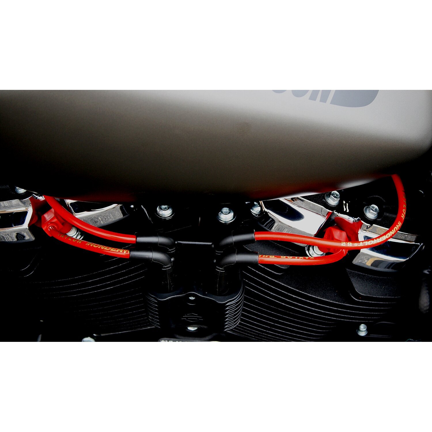 Red — Taylor, 8.2mm ThunderVolt spark plug wire set, Red