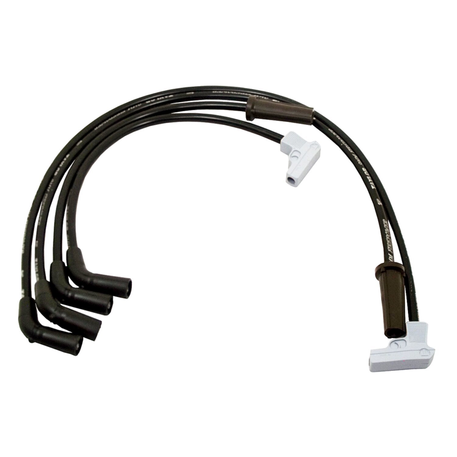 Taylor, 9mm Fire Power spark plug wire set. Black/silver