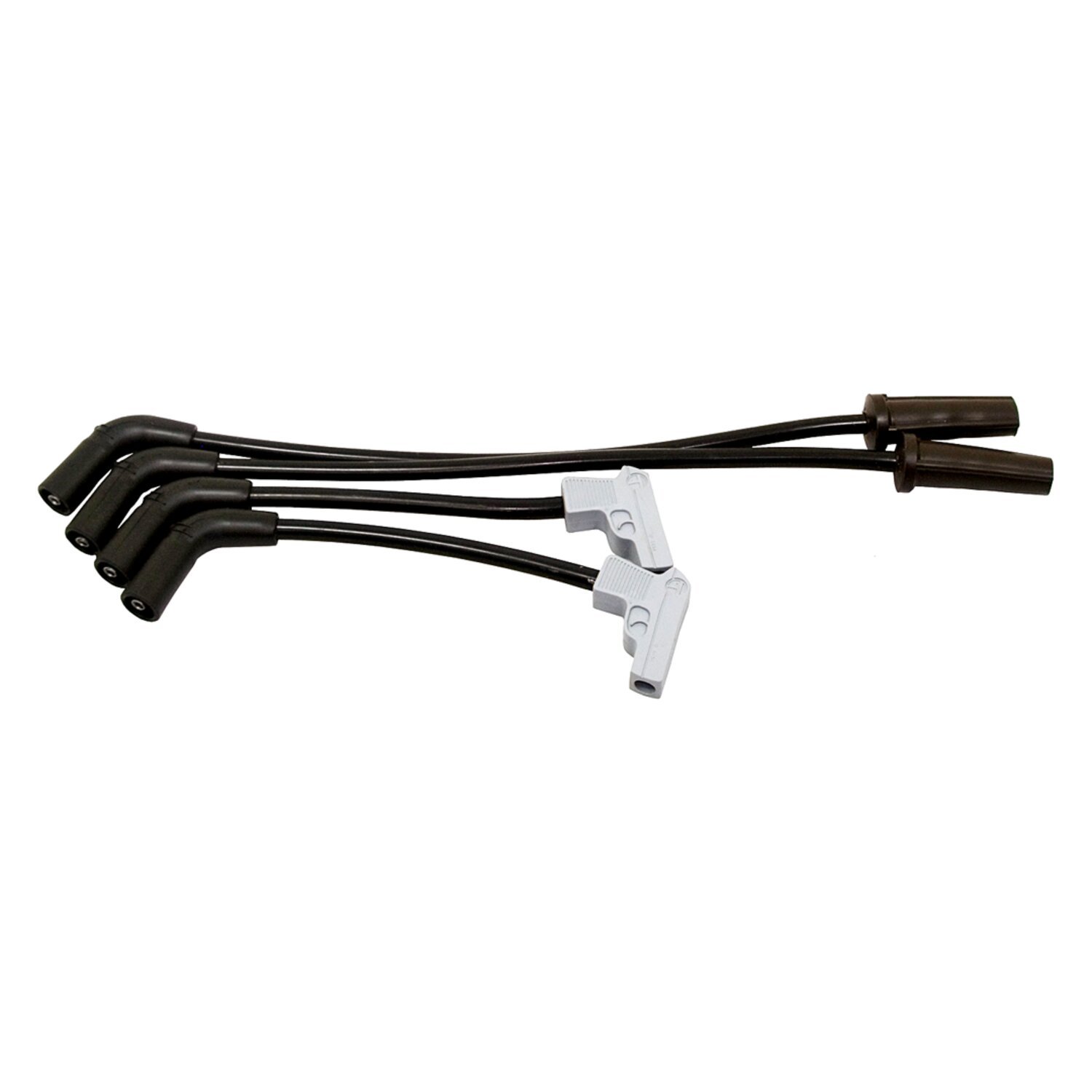 Taylor, 9mm Fire Power spark plug wire set. Black/silver