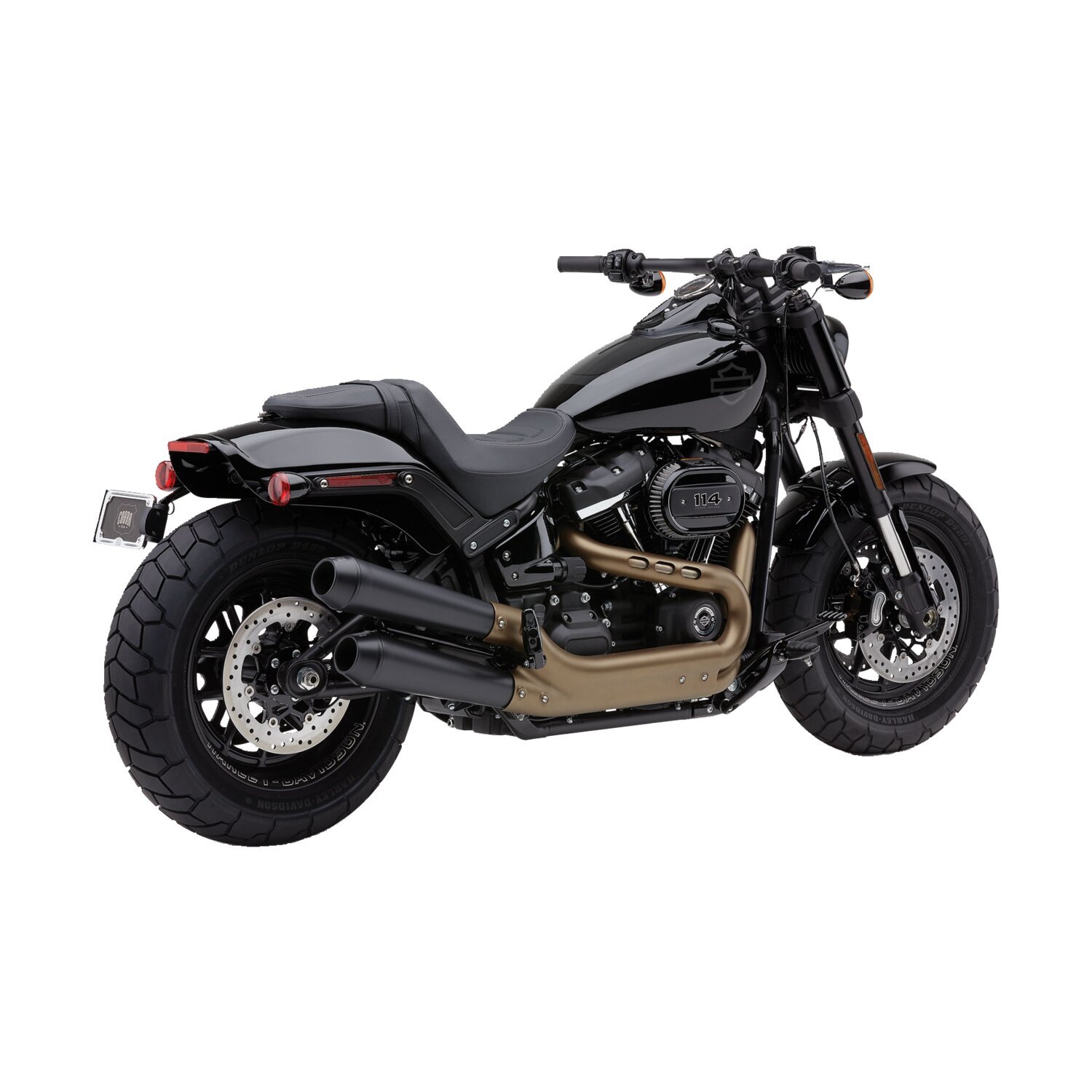 Cobra, El Diablo 4" slip-on mufflers, Black, Matte
