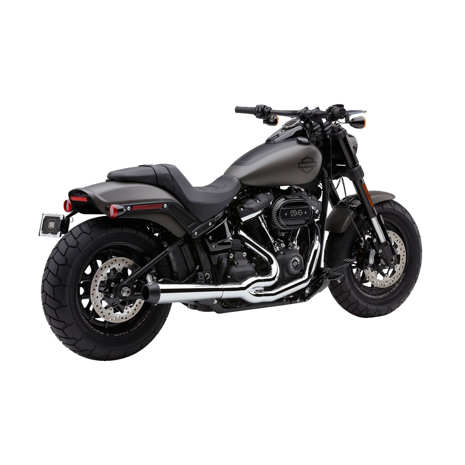 Cobra, El Diablo 2-into-1 exhaust, Black, Chrome