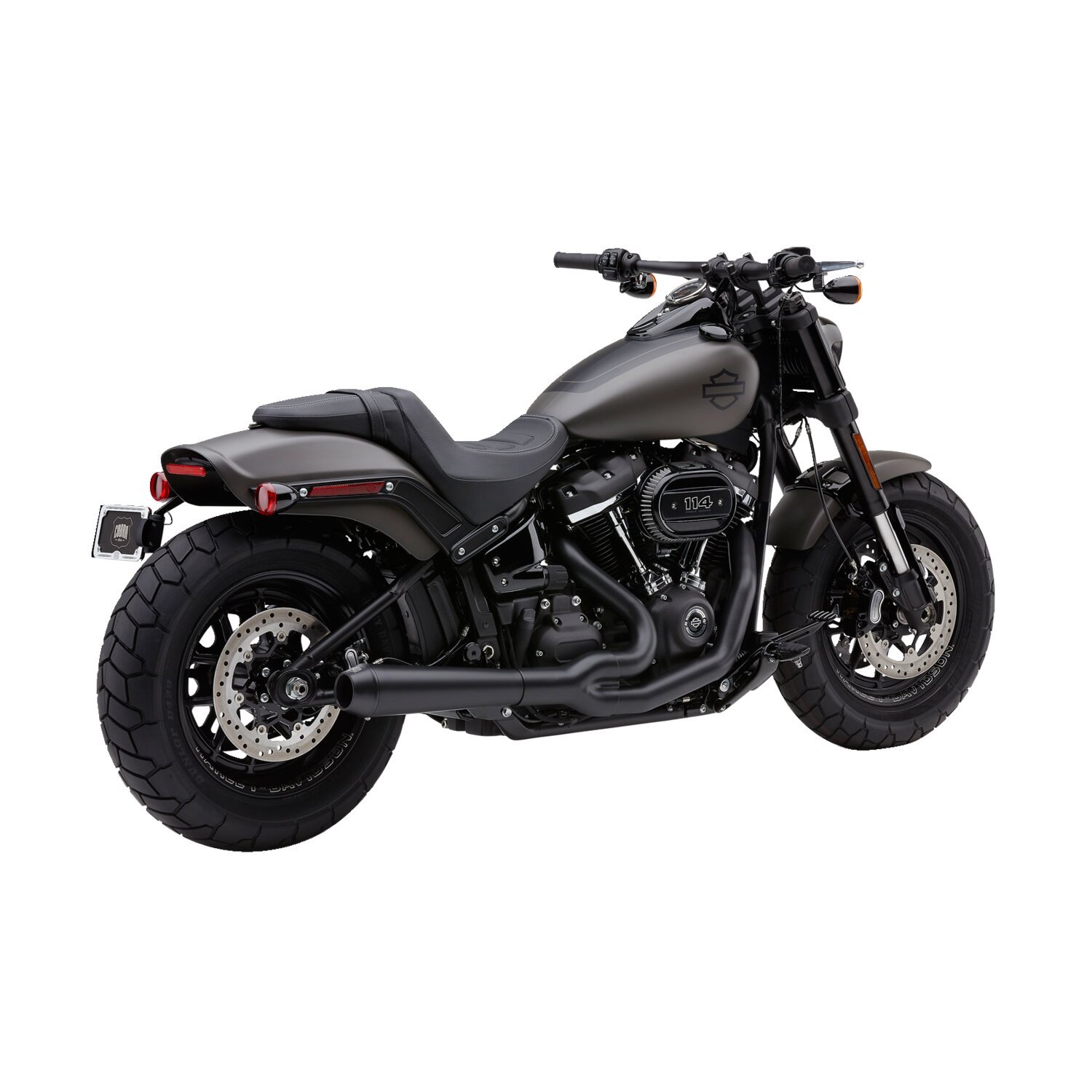 Cobra, El Diablo 2-into-1 exhaust, Black, Matte