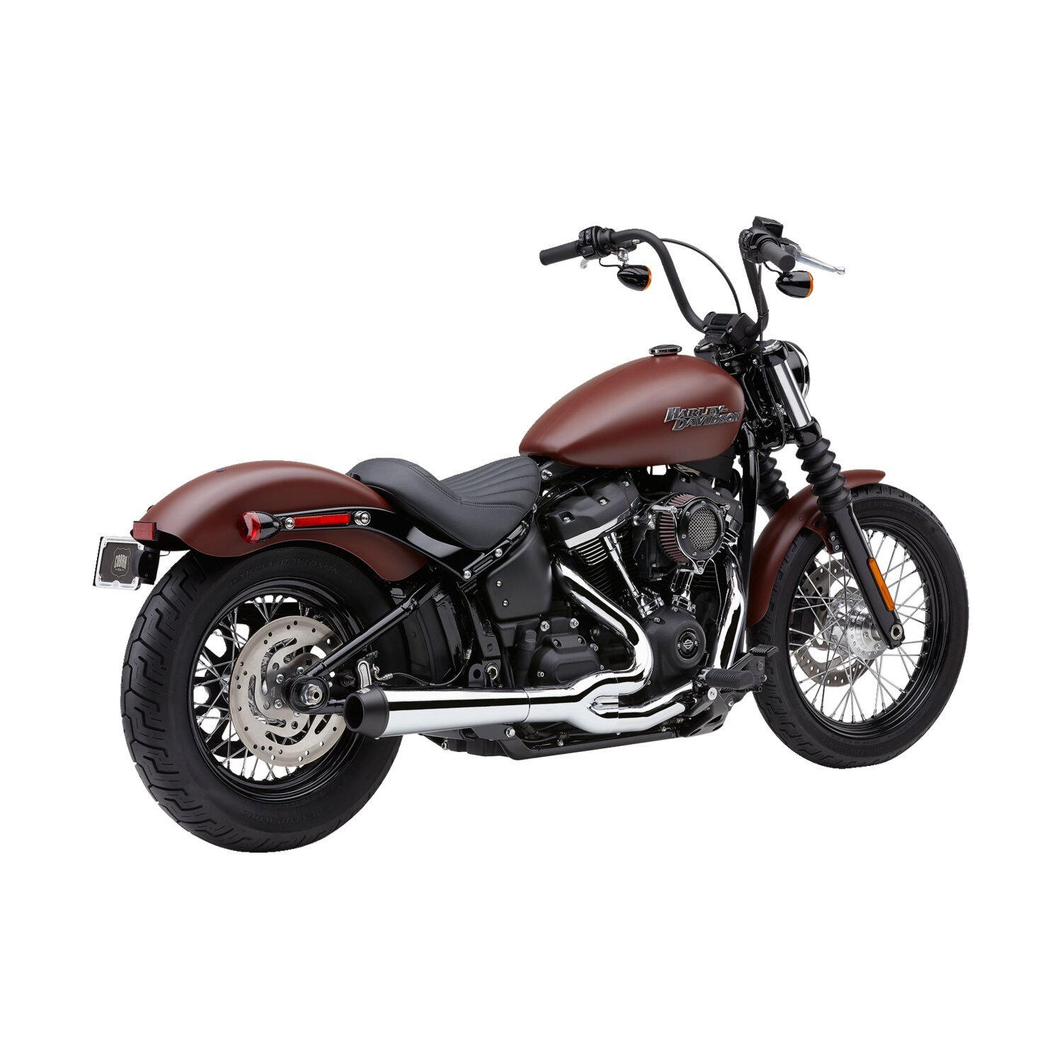 Cobra, El Diablo 2-into-1 exhaust, Black, Chrome