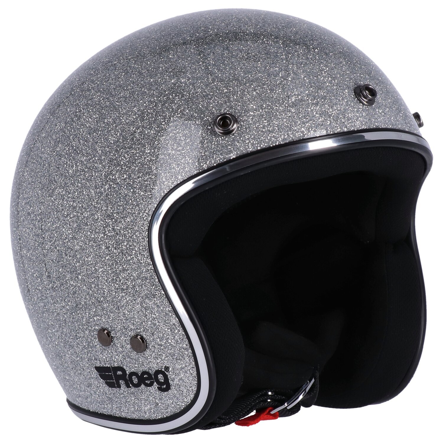 XS — Roeg JETT helmet Disco ball, Silver, Metal Flake, XS