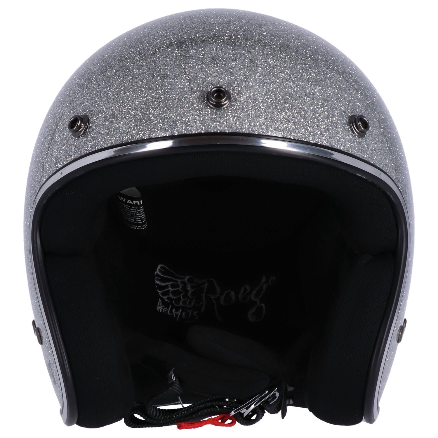 XS — Roeg JETT helmet Disco ball, Silver, Metal Flake, XS