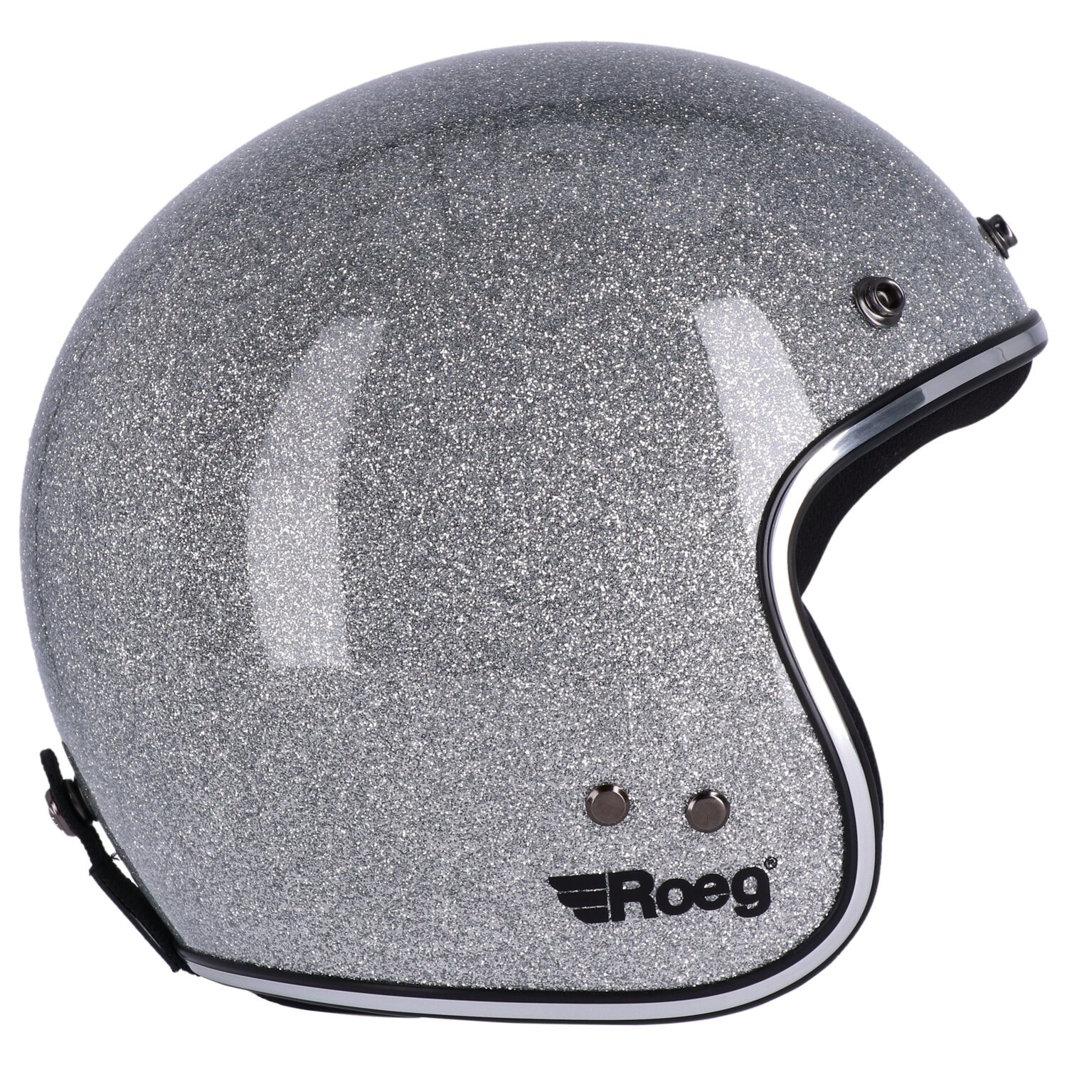 XS — Roeg JETT helmet Disco ball, Silver, Metal Flake, XS