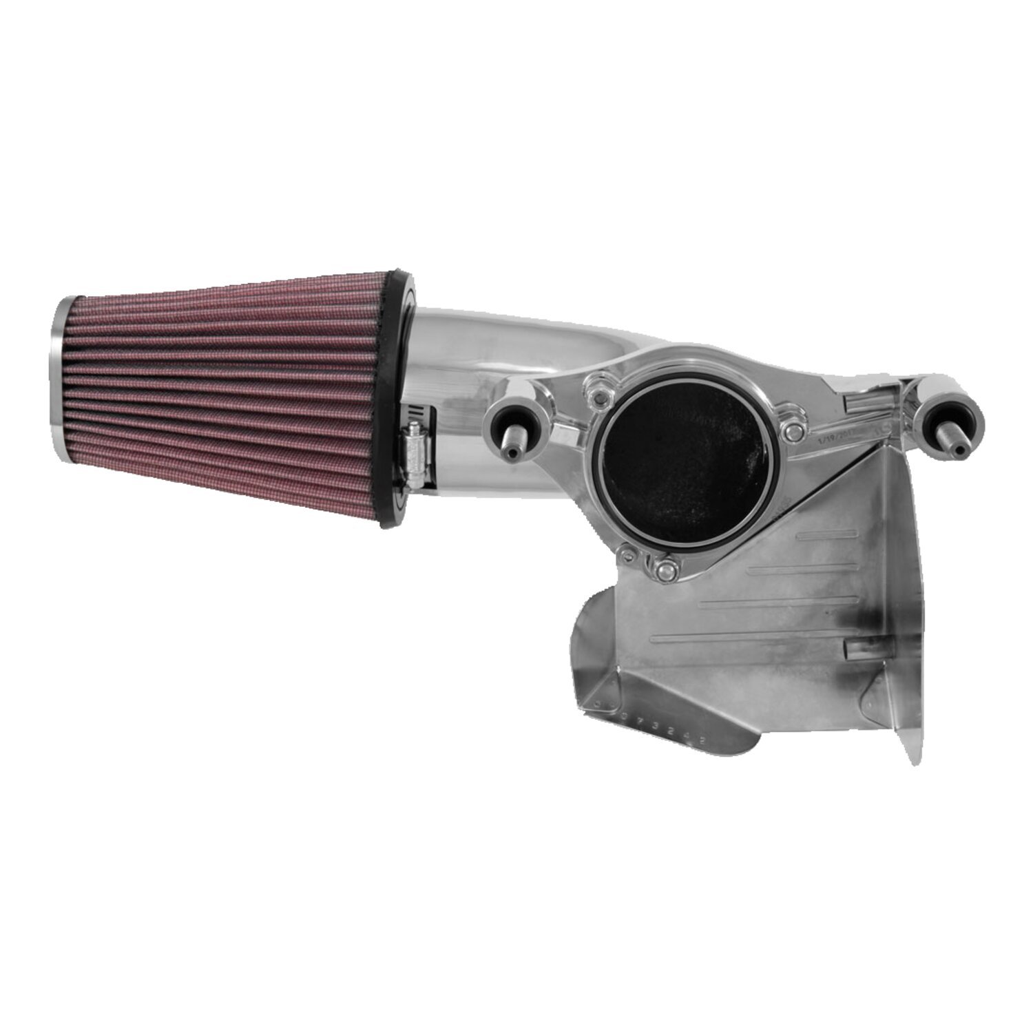 K&N, AirCharger performance air cleaner kit, Silver, Polished