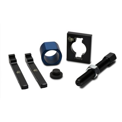 Used to remove OEM 11000134 / 568378 sprocket shaft seal / crankshaft main seal from left engine case without damage. Pulls seal square to the bore by turning a wrench. 
Note: See 559403 for JIMS installer tool.