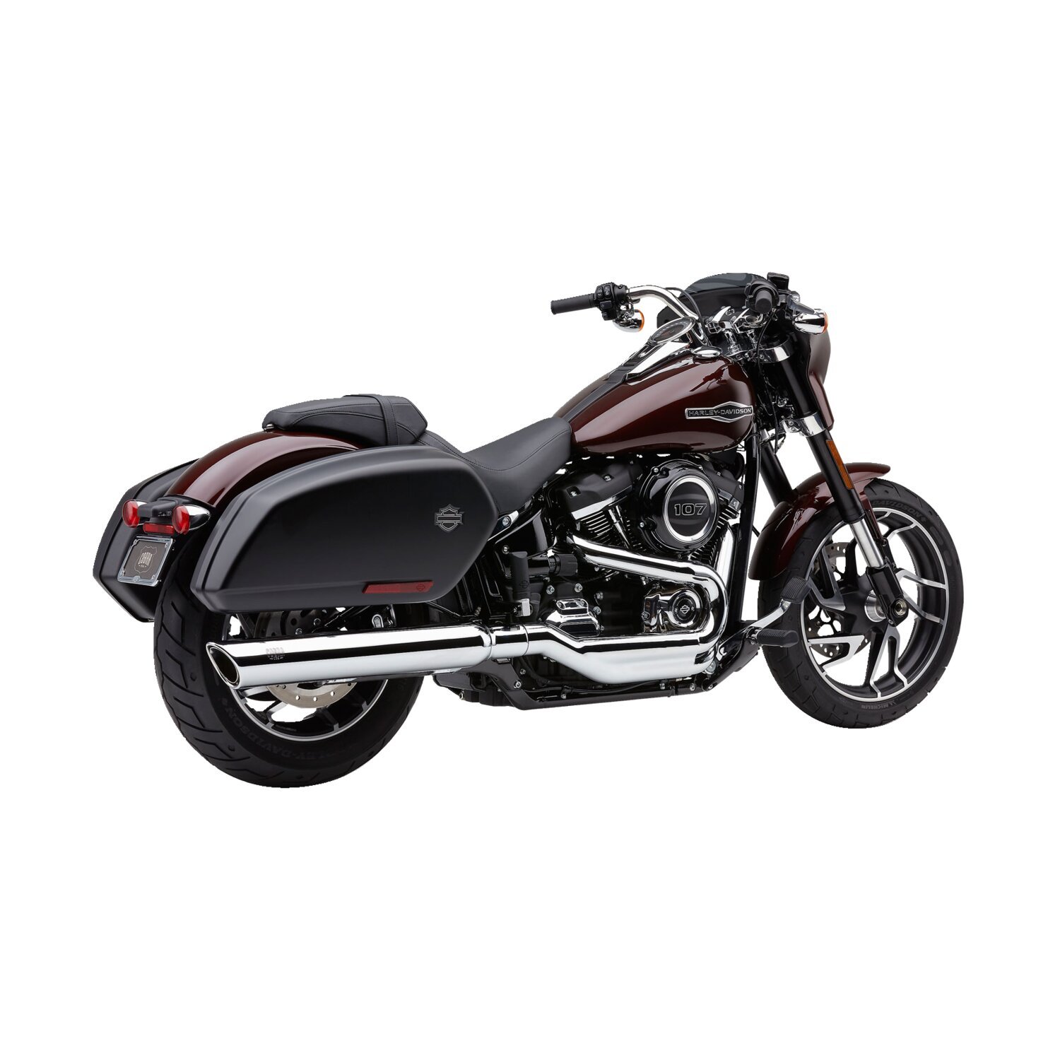 Cobra, 909 Twins 4" slip-on mufflers, Chrome