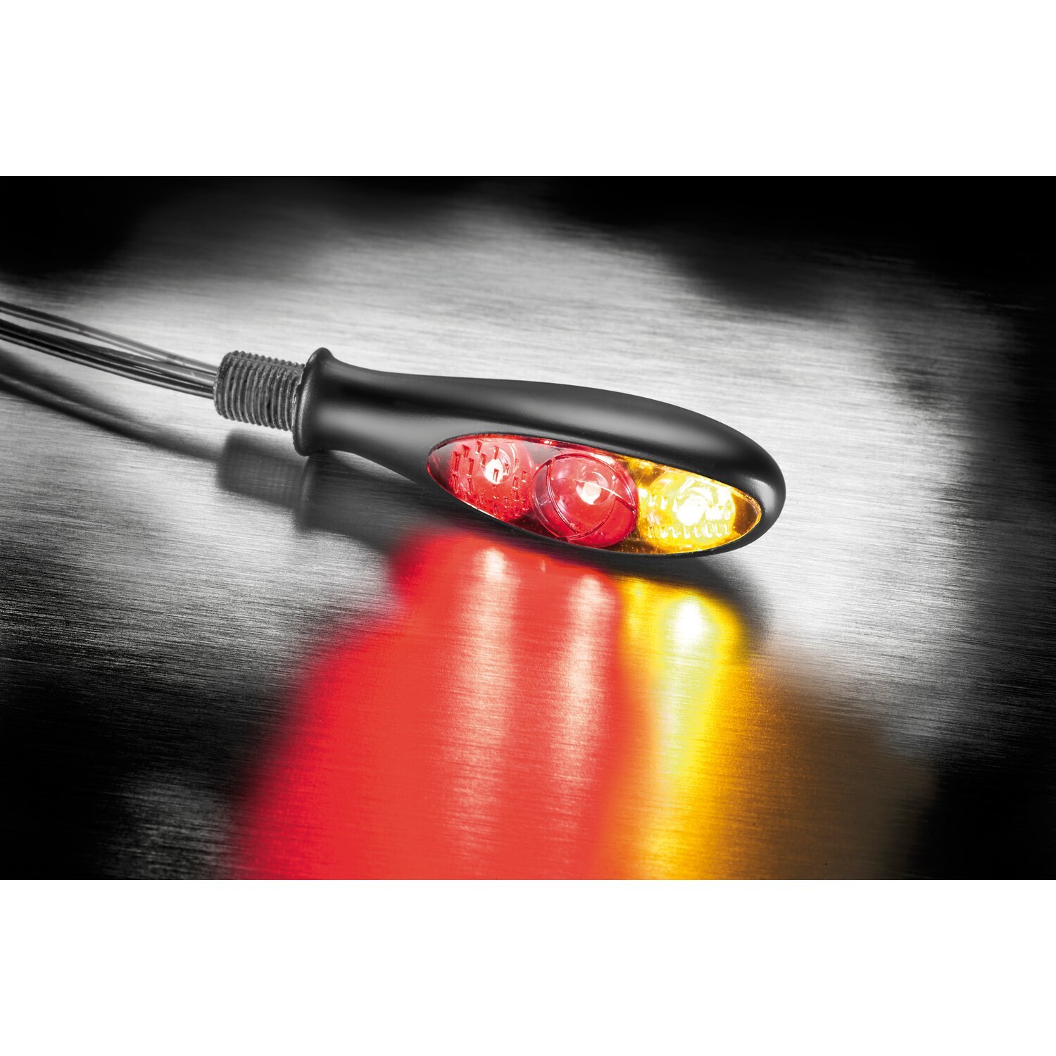 Kellermann, Micro S DF Dark. 3-1 taillight/turn signal combo, Black