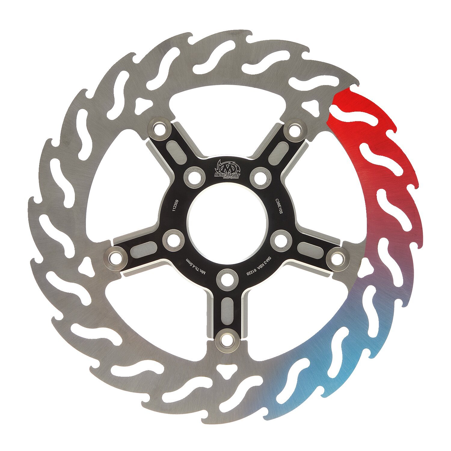 Moto-Master Flame floating front brake disc ABE appr, storm grey black tracker, 292 mm