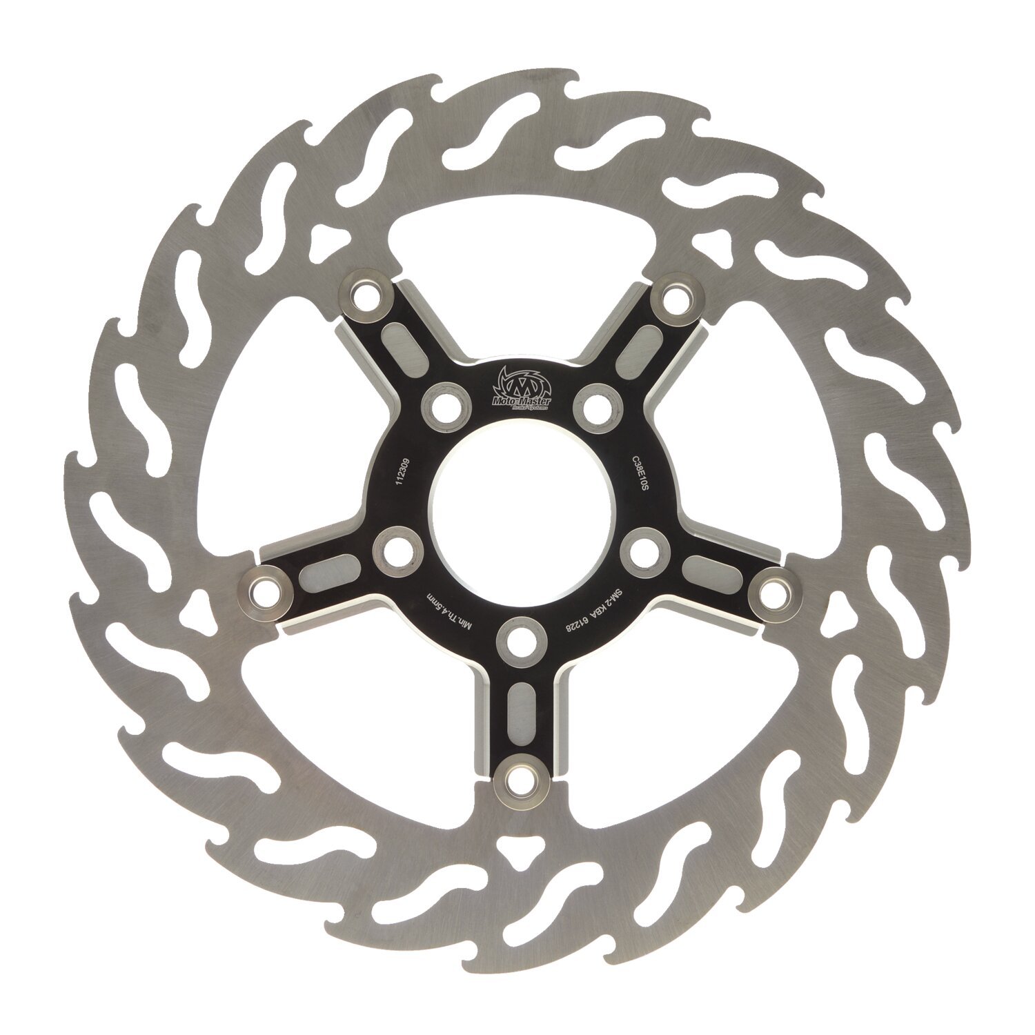 Moto-Master, Flame floating front brake rotor. Front right