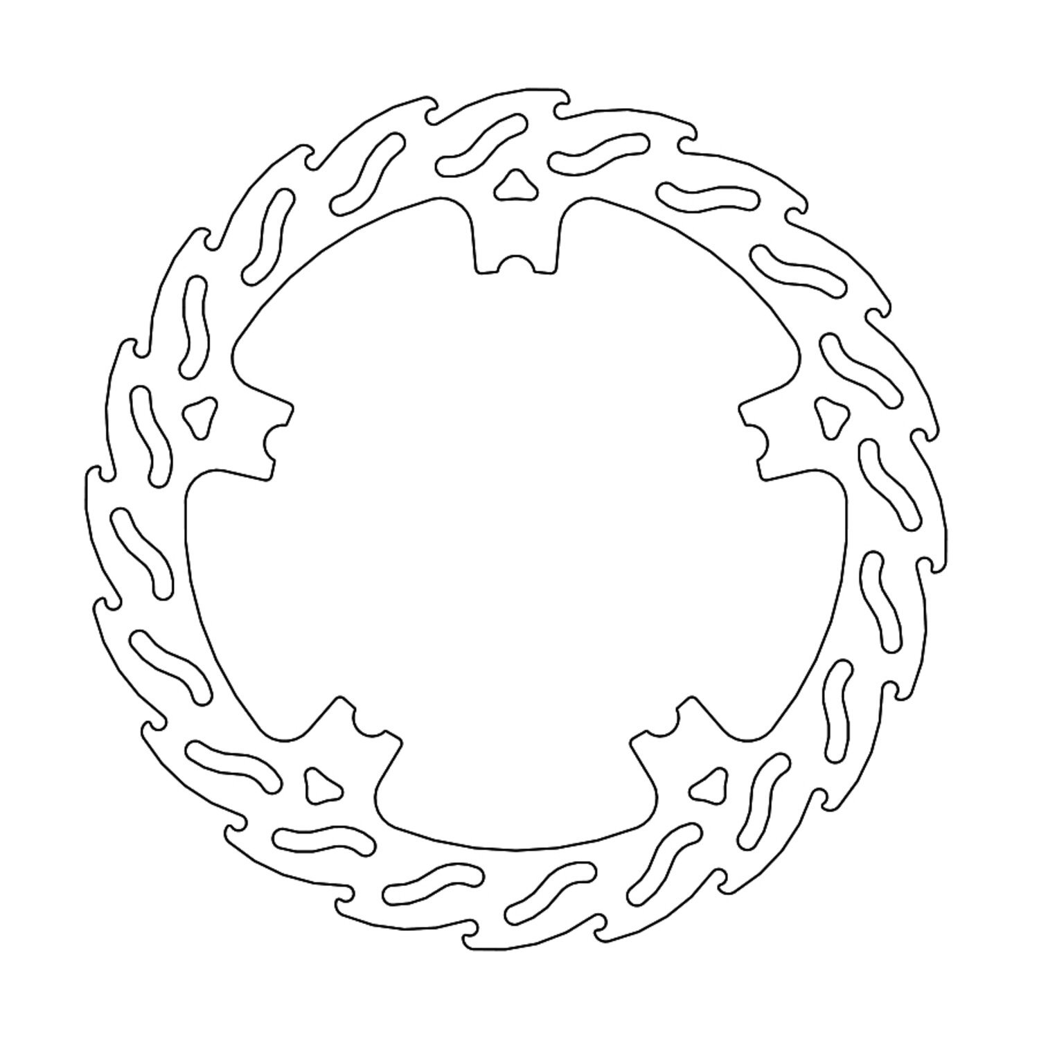 Moto-Master, Flame brake rotor. Front left, 300 mm