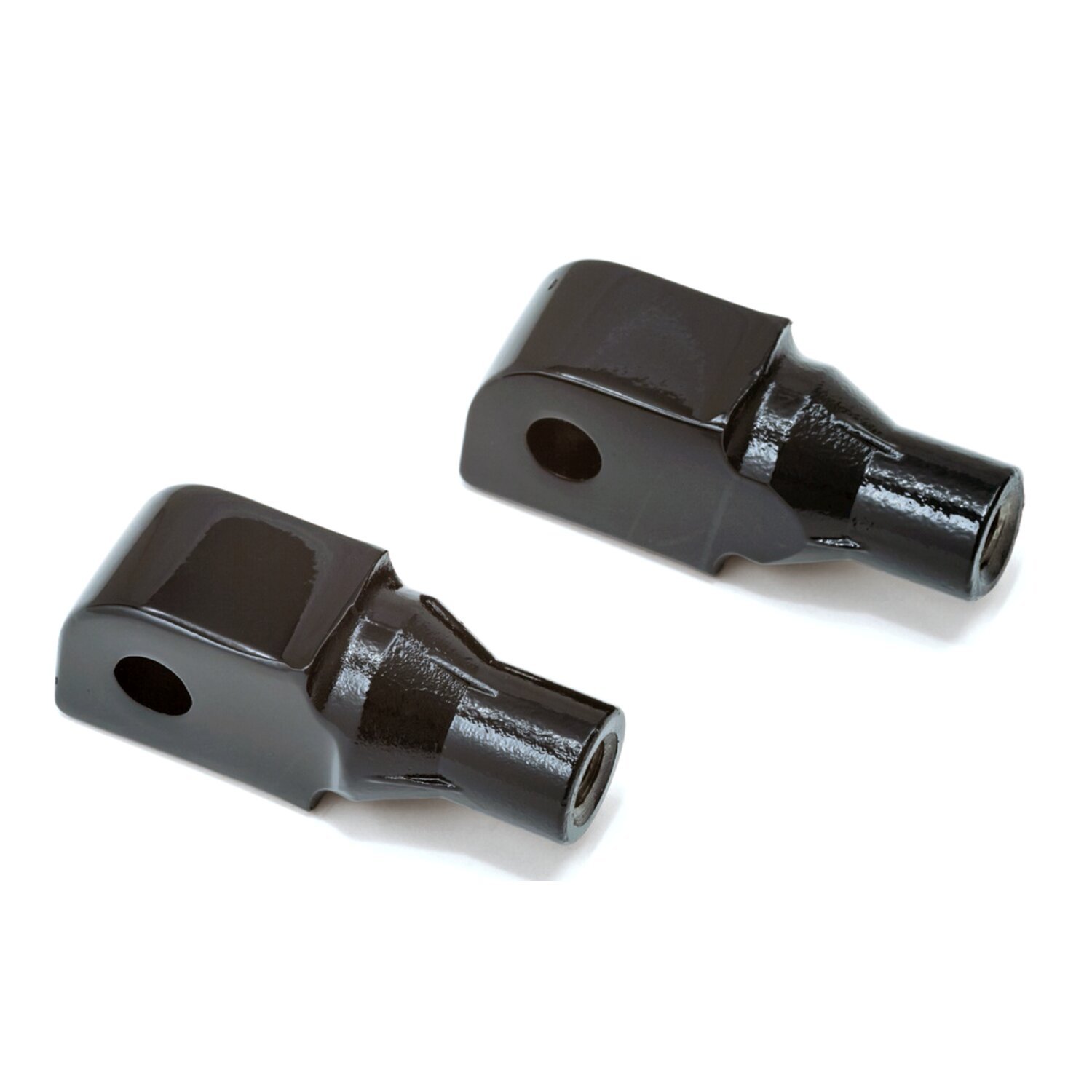 Kuryakyn, Footpeg adapter tapered, Black, Gloss
