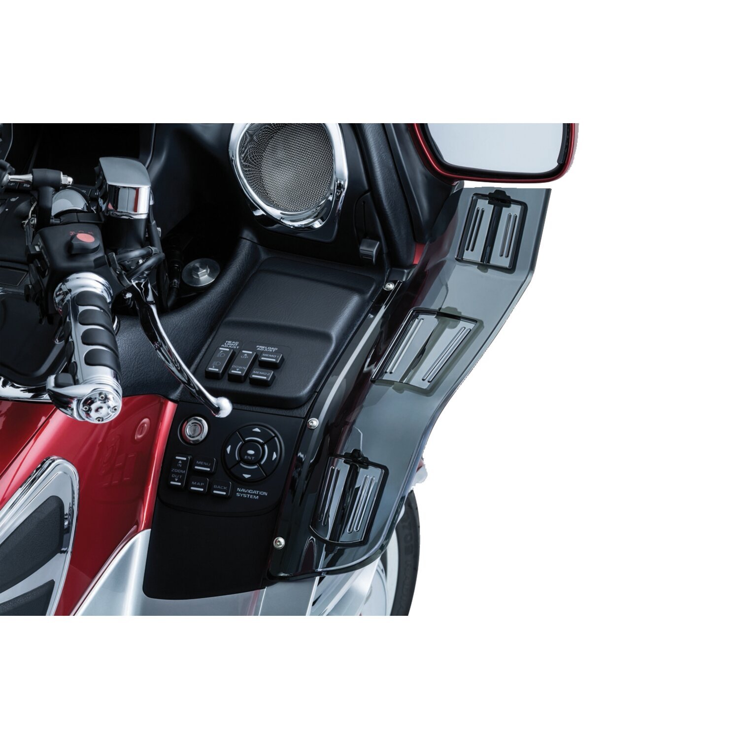 Kuryakyn, 'dragon wings' air deflectors, smoke