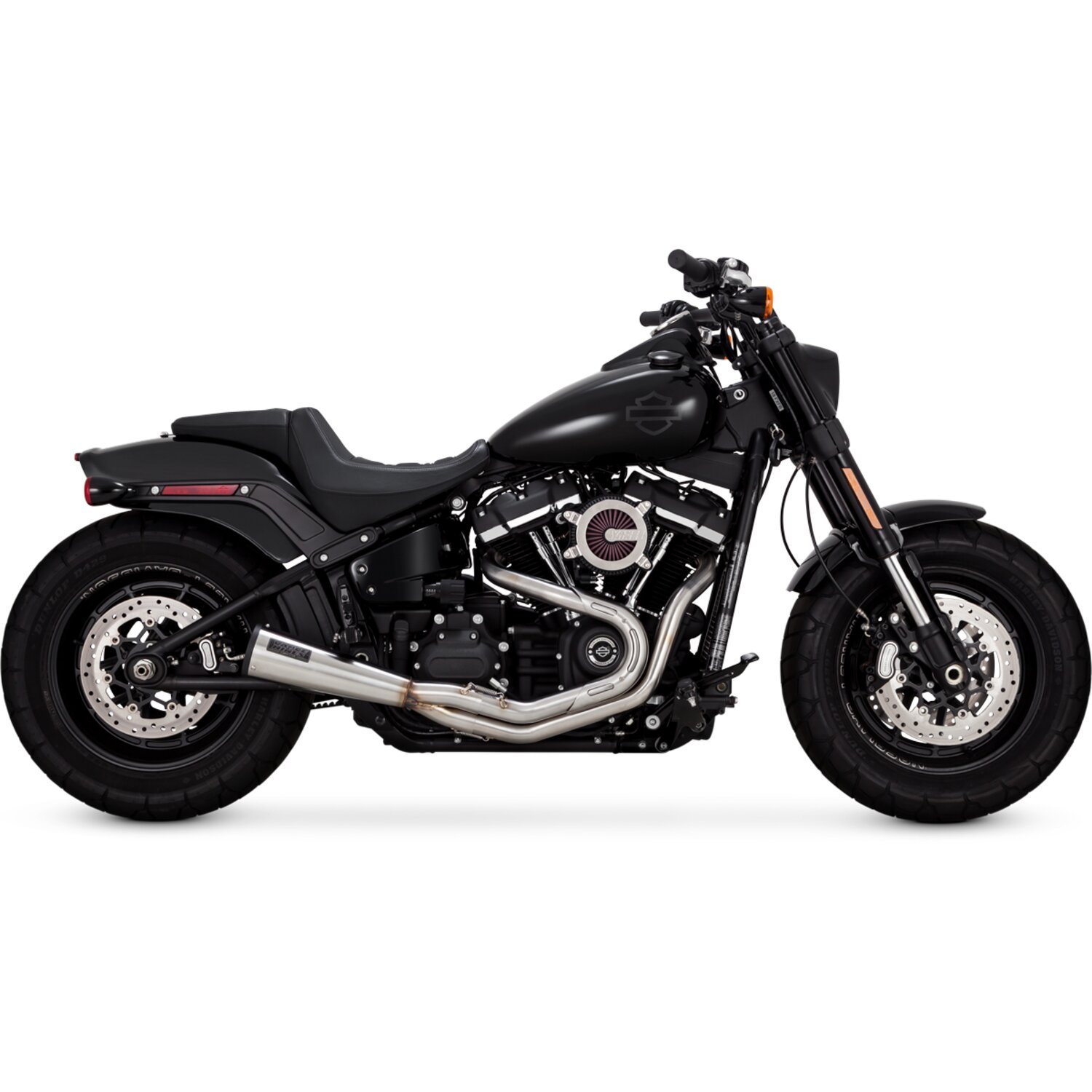 Vance & Hines, stainless 2-1 Upsweep exhaust