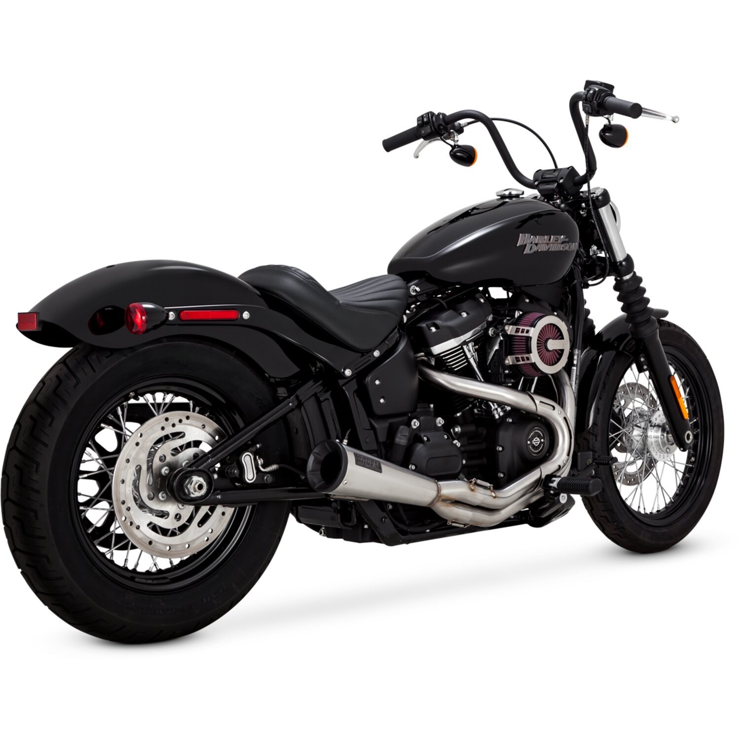 Vance & Hines, stainless 2-1 Upsweep exhaust
