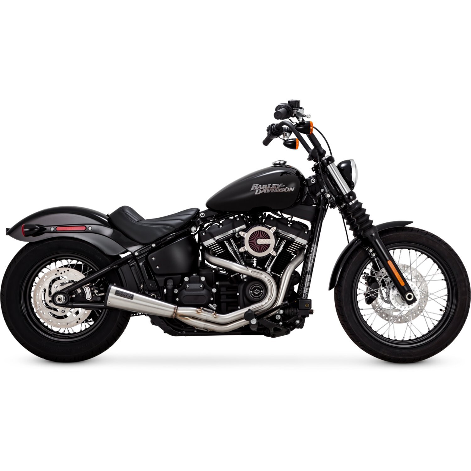 Vance & Hines, stainless 2-1 Upsweep exhaust