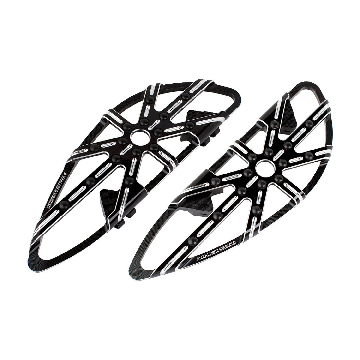 Arlen Ness, 10-gauge rider floorboards, Black