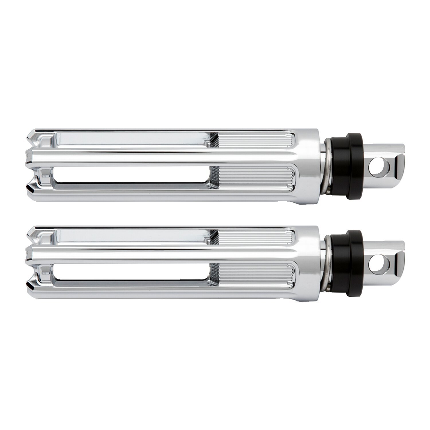 Arlen Ness, 10-gauge footpegs, Silver, Chrome