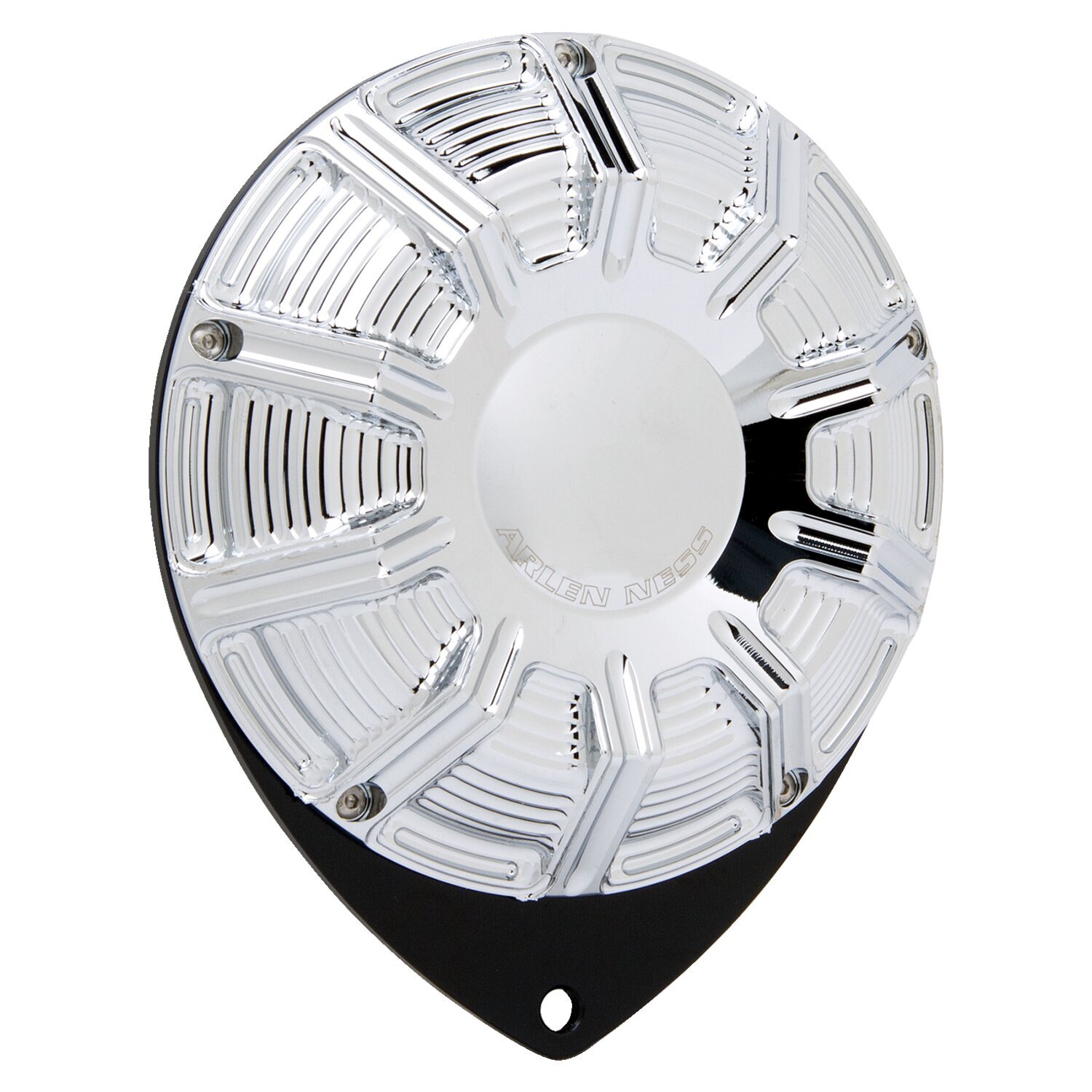 Arlen Ness, 10-gauge thermostat cover, Chrome
