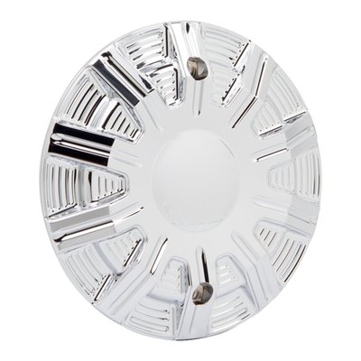 Chrome plated billet aluminum in the 10-gauge design. Direct replacement for the stock cover on the right side of the engine. Incl. chrome hardware.