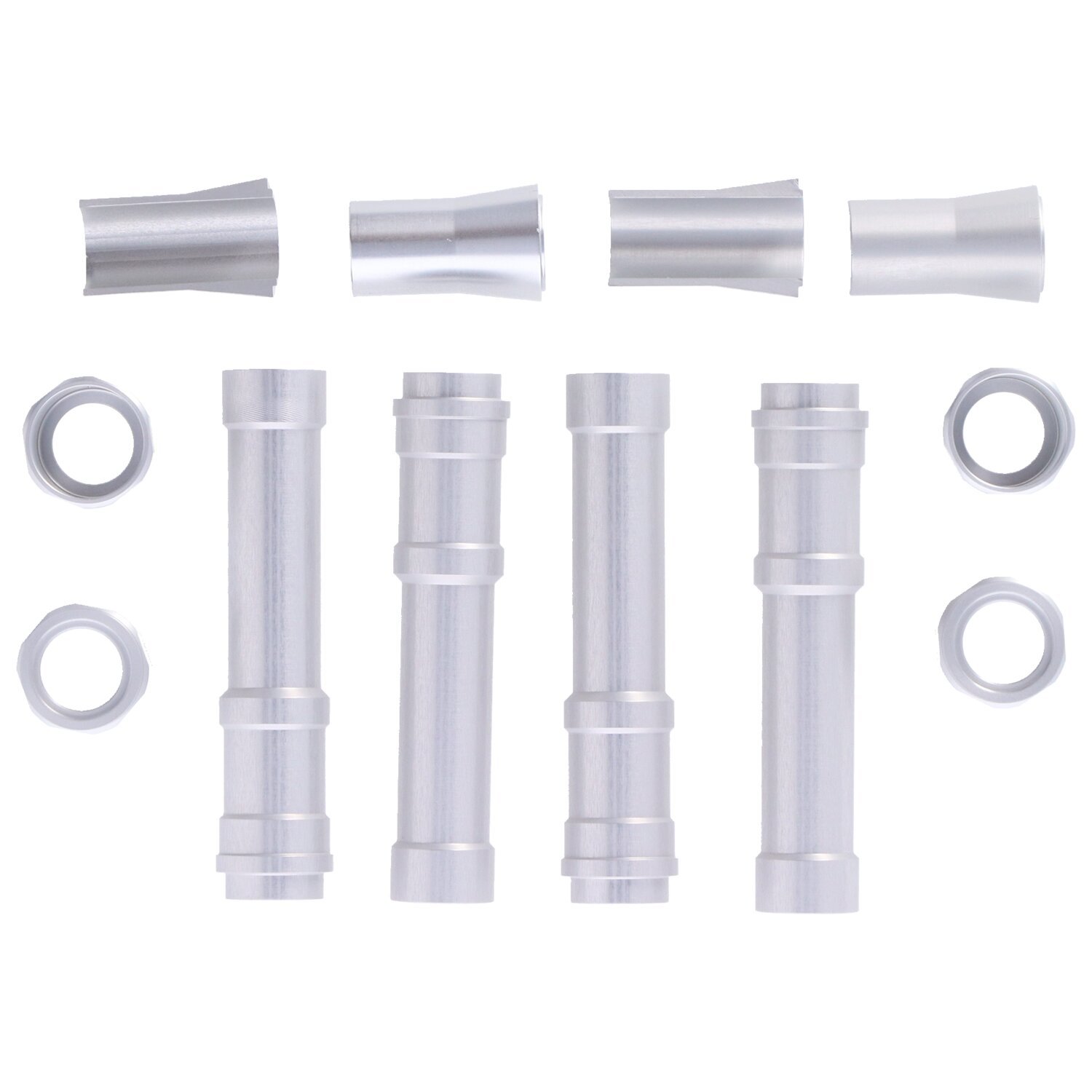 Dippert, Twin Cam aluminum pushrod cover set, Silver
