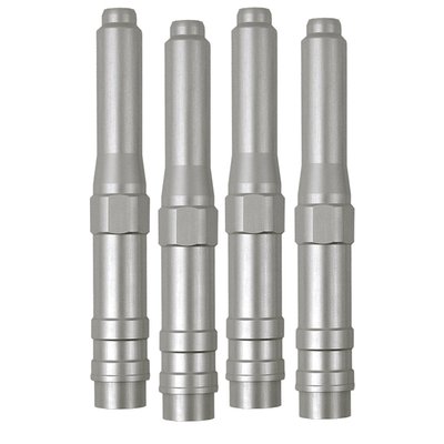 Silver anodized. The High Tech sophisticated look is yours with these quality European made anodized pushrod covers. Kits consists of one-piece covers, like the OEM pushrod cover, that do not allow pushrod adjusting. Compatible with OEM style pushrod seals.