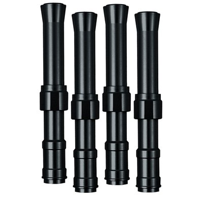 Black anodized. The High Tech sophisticated look is yours with these quality European made anodized pushrod covers. Kits consists of lower covers, spring covers and retainers, unless mentioned differently. Parts are compatible, and must be used, with stock style components like inner pushrod covers, springs, and seals.