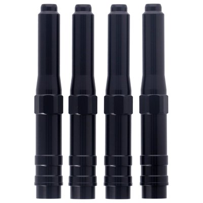 Black anodized. The High Tech sophisticated look is yours with these quality European made anodized pushrod covers. Kits consists of one-piece covers, like the OEM pushrod cover, that do not allow pushrod adjusting. Compatible with OEM style pushrod seals.