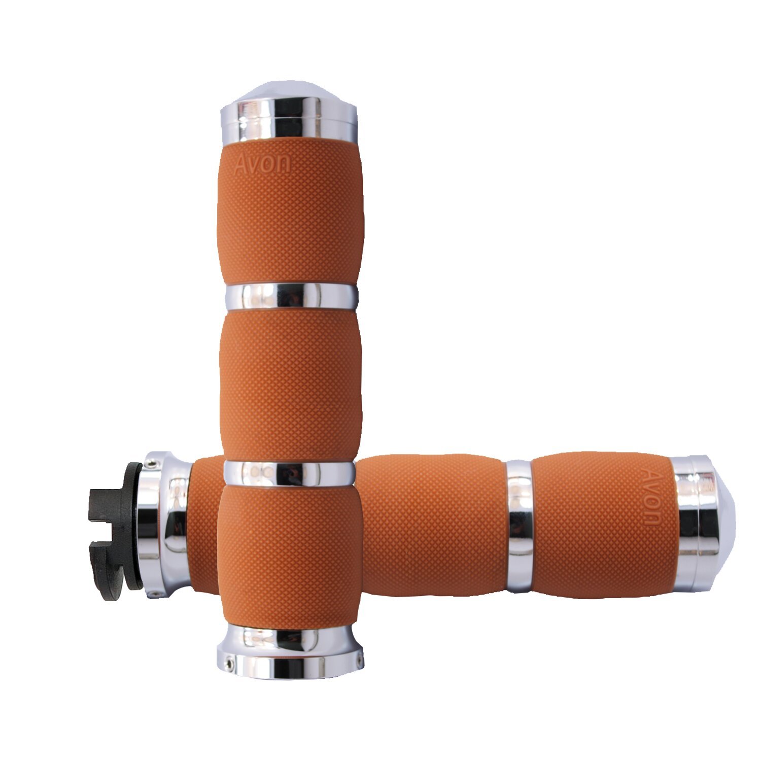 Avon air cushioned grips, tan, Chrome