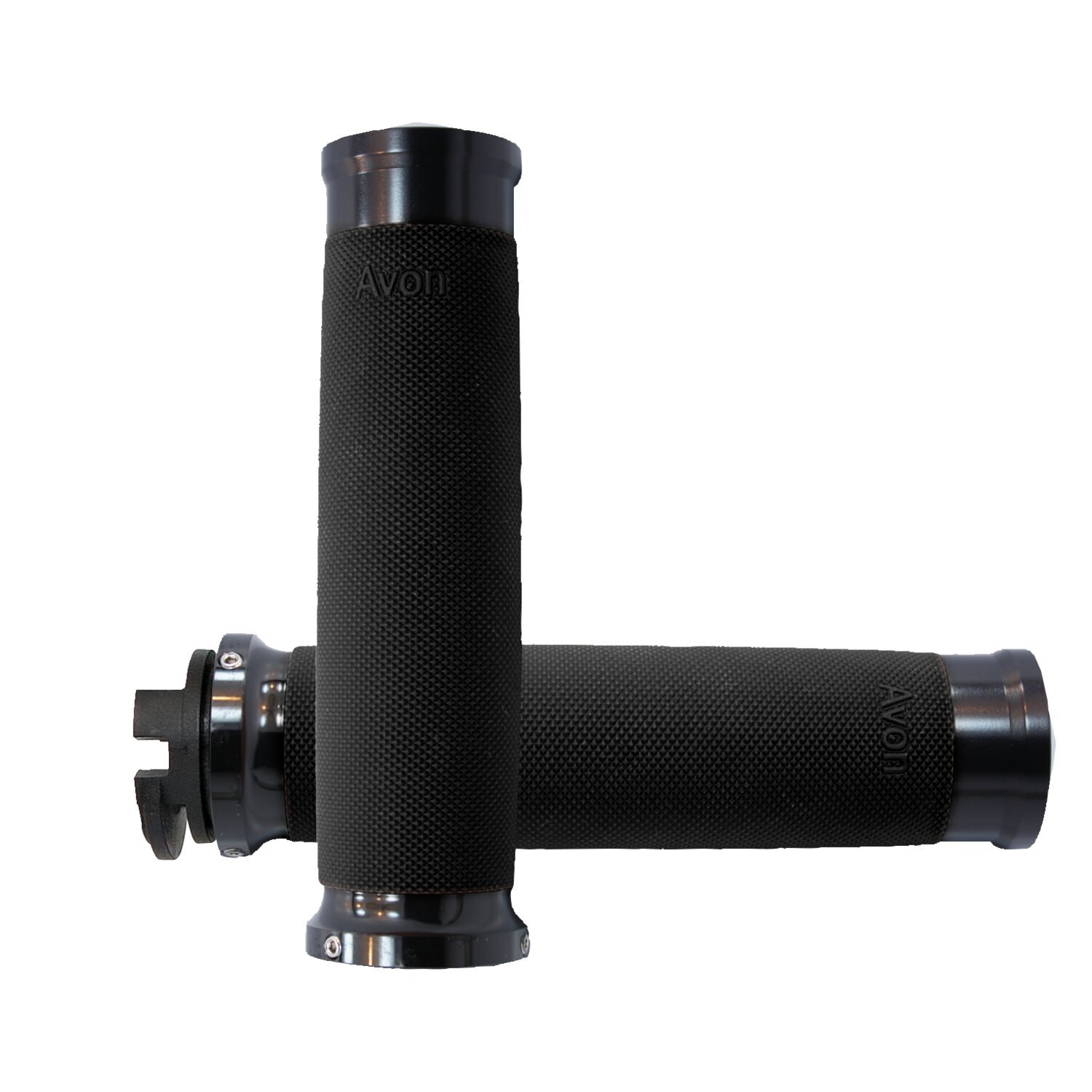 Avon custom grips black anodized
