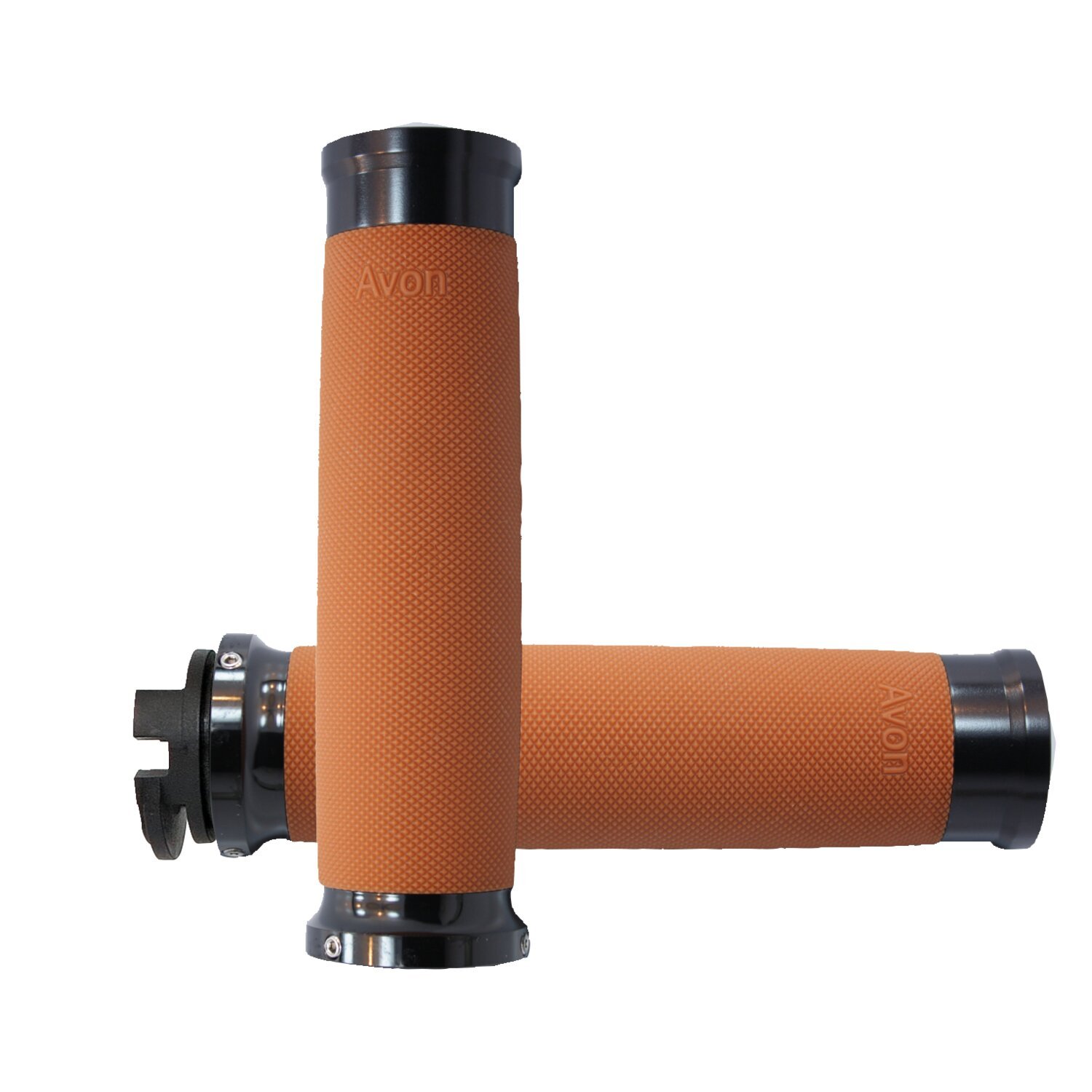 Avon custom grips anodized, tan
