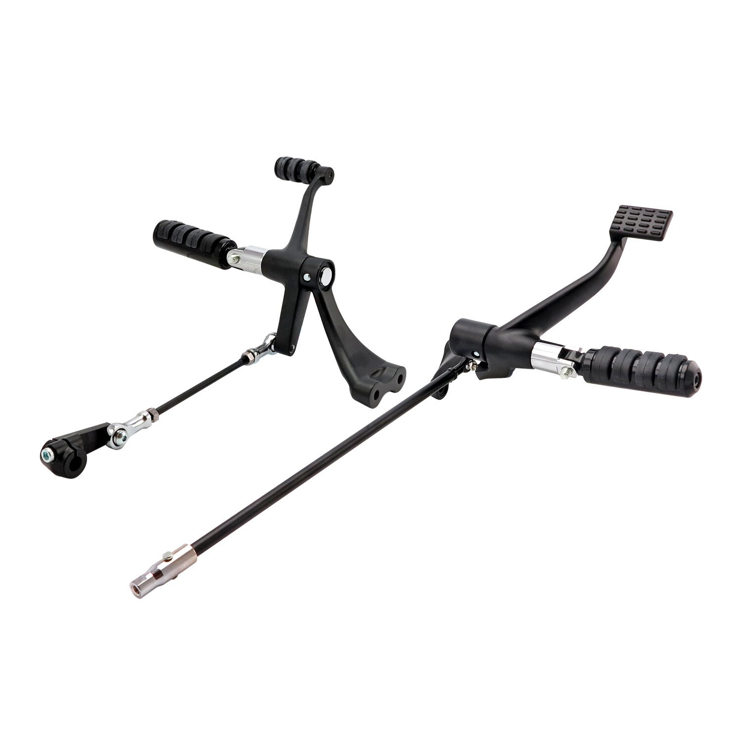 Evo XL forward control kit. ISO pegs, Black