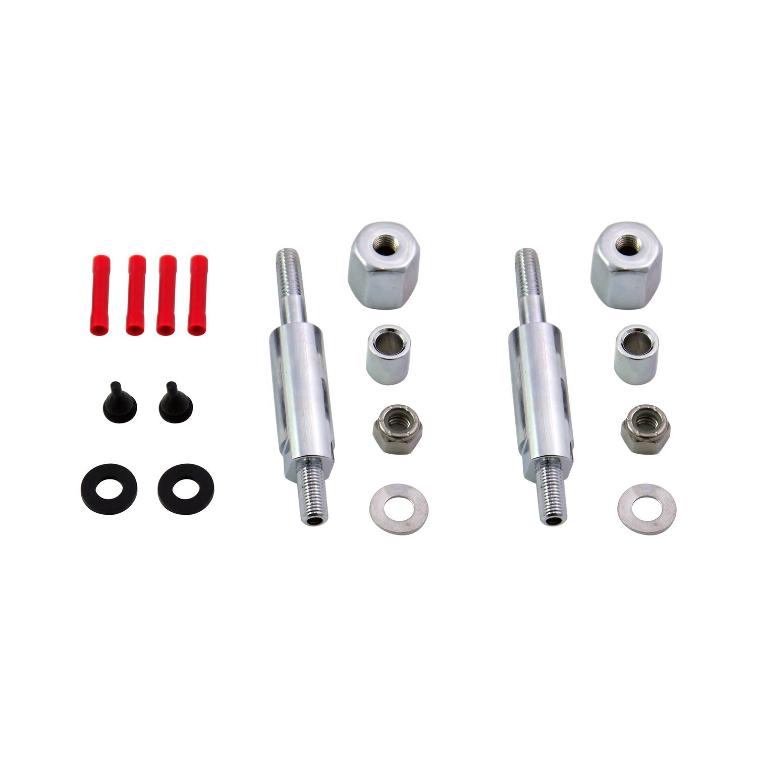 Sissy bar turn signal relocation kit for Softail, Chrome