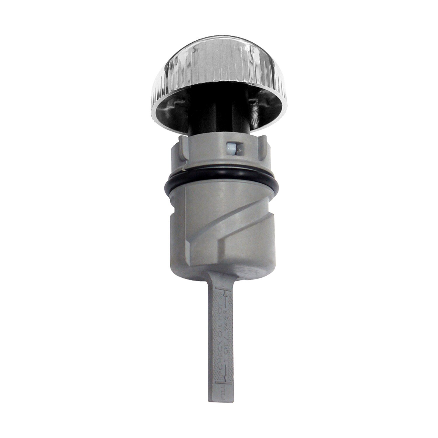 Oil tank fill plug, with dipstick, Chrome