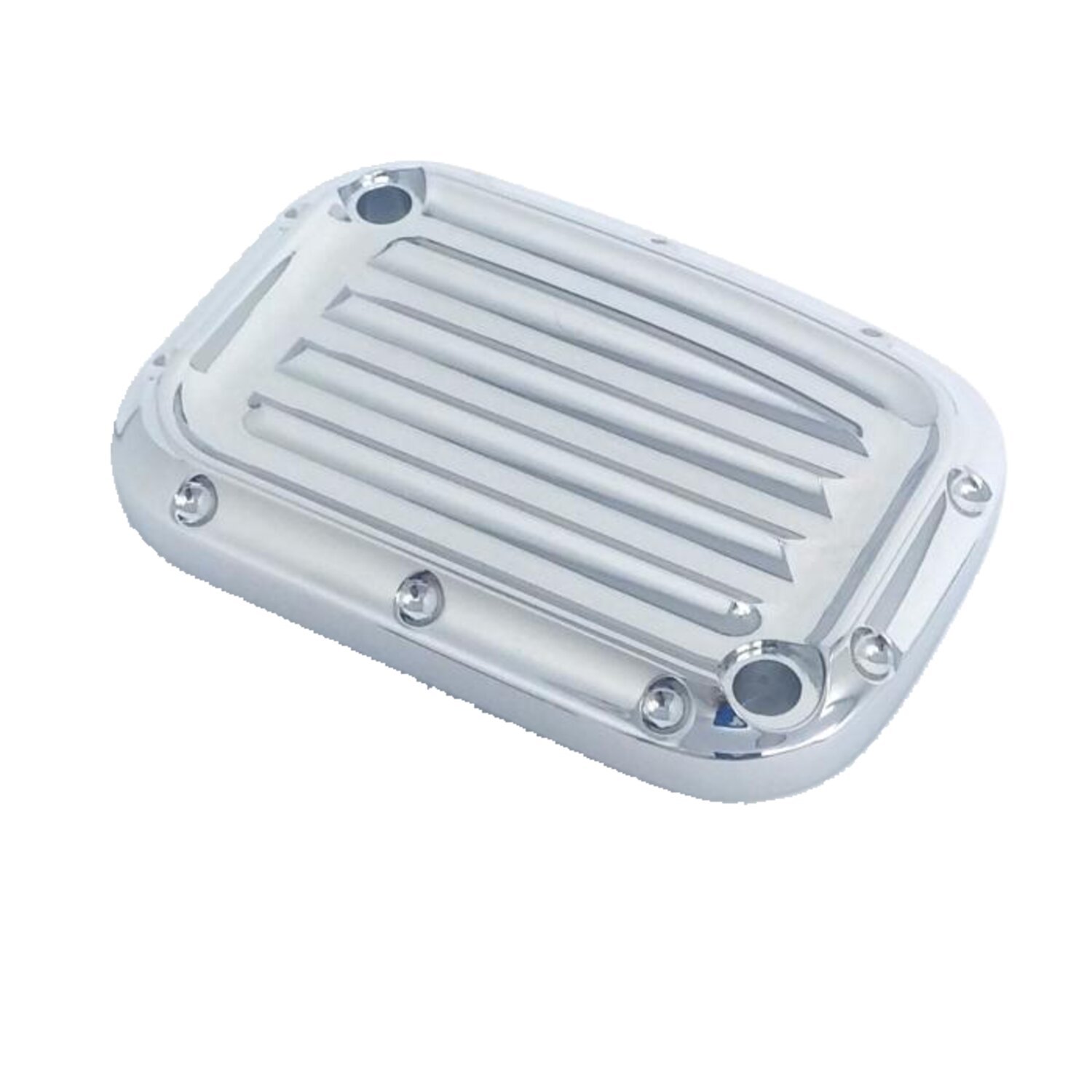 Covingtons clutch master cylinder cover Dimpled, Silver, Chrome