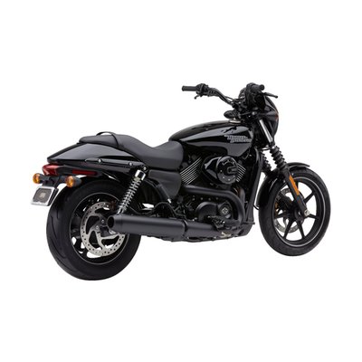 Matte black. The first step to more performance is a better breathing exhaust system and a non-restrictive air cleaner. This El Diablo muffler, with a spun-louvered core, will take care of the exhaust gasses and are your one way ticket to performance, sound and looks. Compatible with stock head pipes for a no hassle installation.