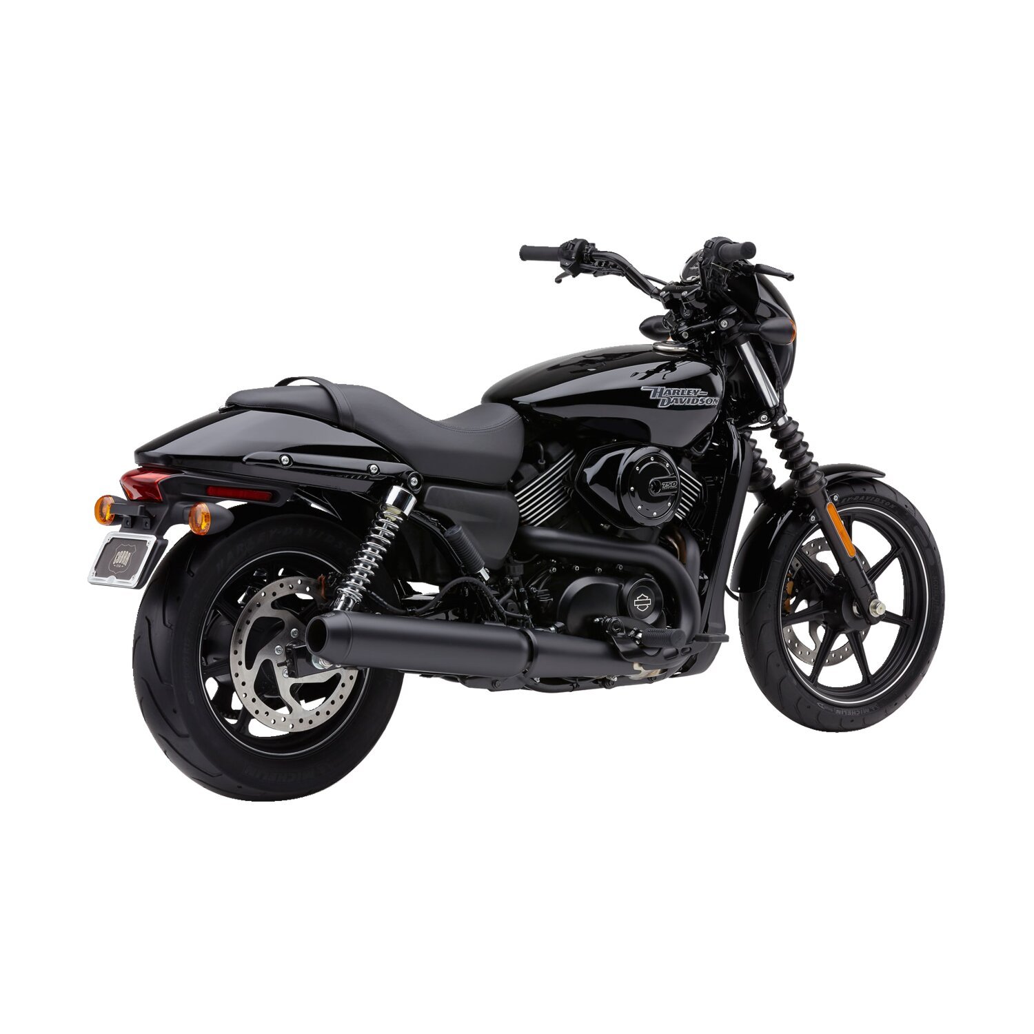 Cobra, El Diablo 4" slip-on muffler, Black, Matte
