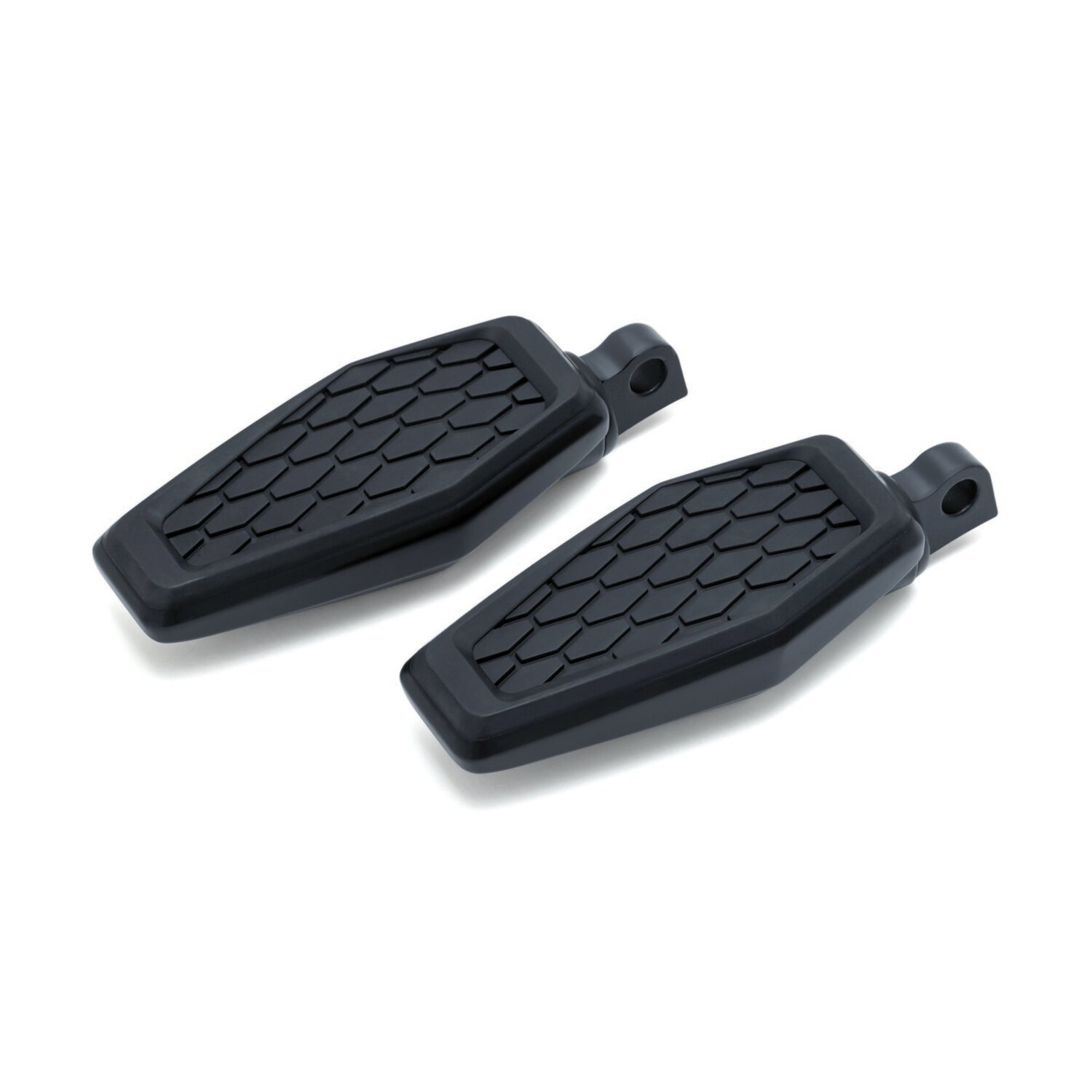 Kuryakyn, Hex footpegs with male mount adapters, Black, Satin