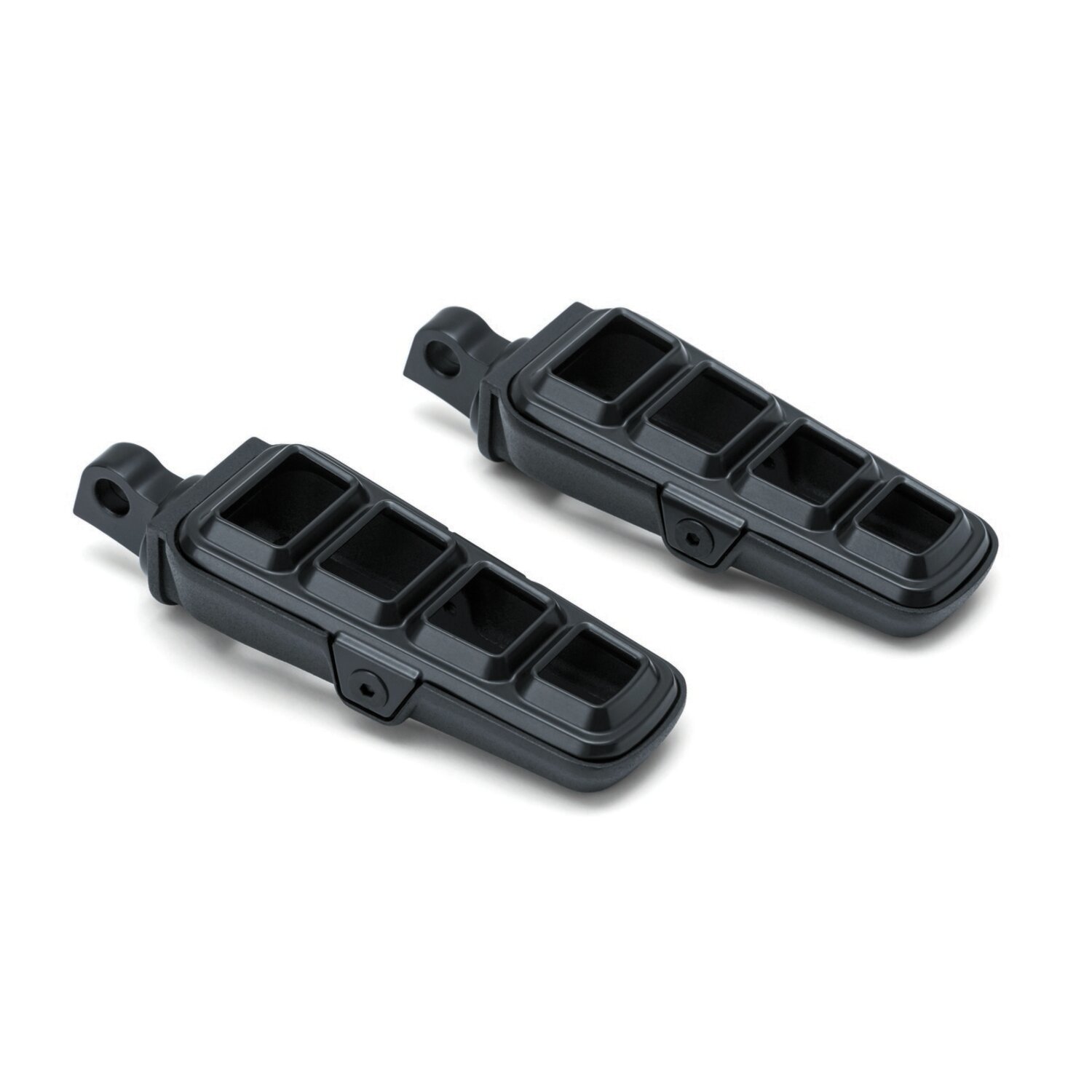 Kuryakyn, Dillinger footpegs with male mount adapters, Black, Satin