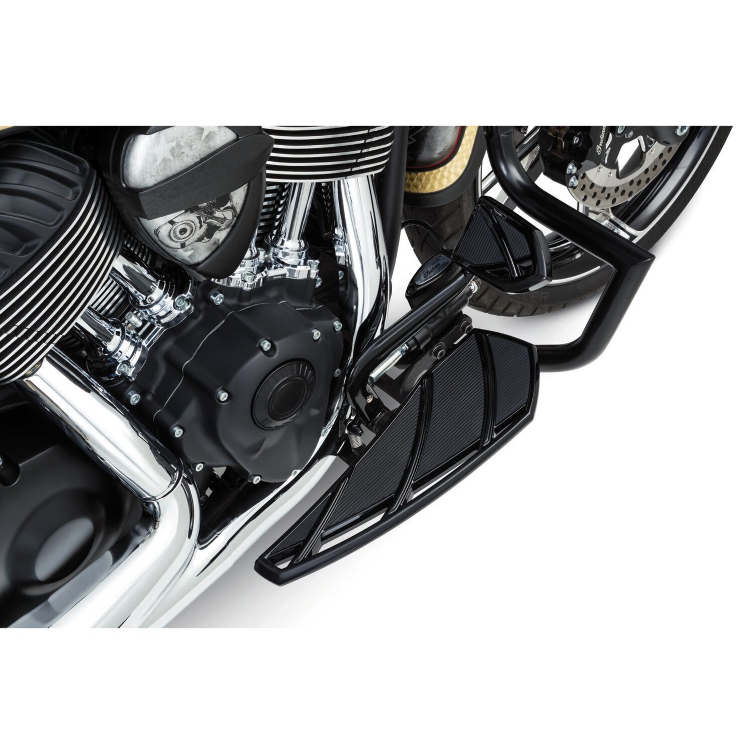 Kuryakyn, Phantom rider floorboards, Black, Gloss